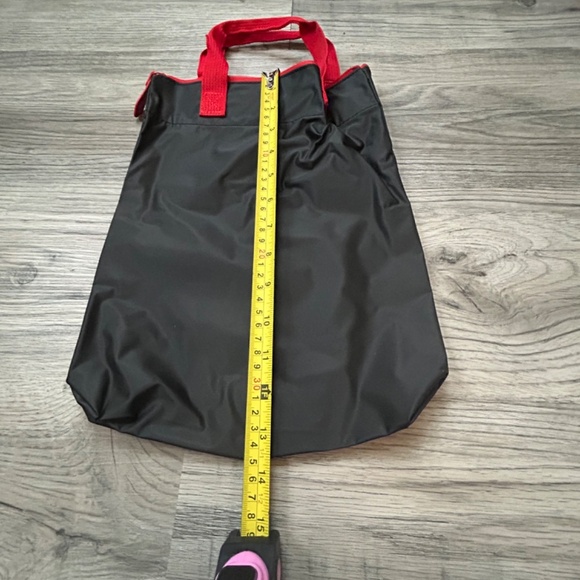 Cole Haan Black with Red Trim Zippered Tote - Picture 6 of 8